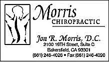 Bakersfield Chiropractor, Bakersfield Chiropractic Clinic, Morris Chiropractic